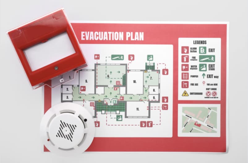 Securité incendie - Plan d'évacuation