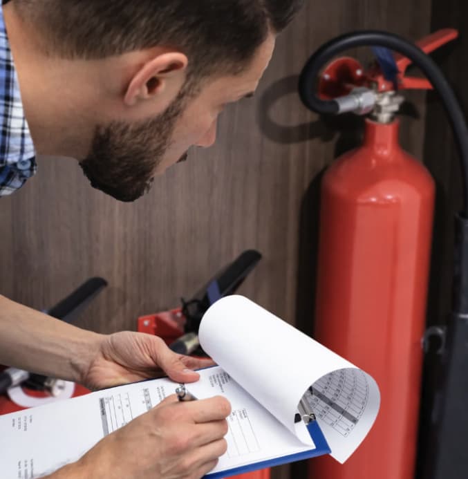 Installation et vérification du matériel anti-incendie